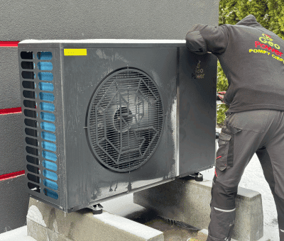 Montaż pompy ciepła powietrznej w Mińsku Mazowieckim, dzielnica Stankowizna