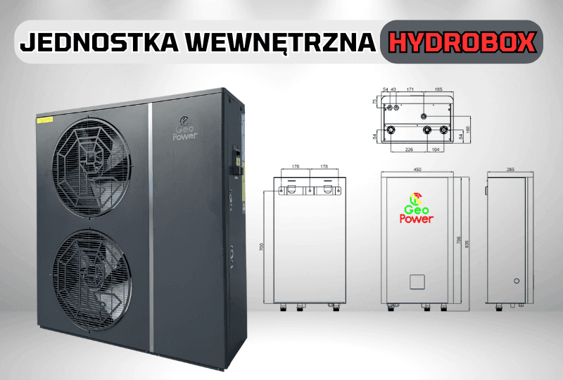 Powietrzna pompa ciepła Monoblok - hydrobox