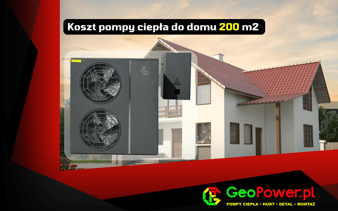 koszt pompy ciepła do domu 200 m2