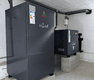 montaż gruntowej pompy ciepła w Leginowie - centrum