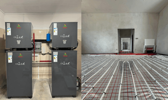 ogrzewanie podłogowe z pompą ciepła gruntową