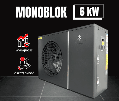 Pompa ciepła 6 kW monoblok na ile metrów