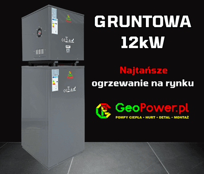 Gruntowa pompa ciepła (solanka-woda) 12 kW