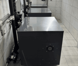 Układ kaskadowy pomp ciepła w Warszawie