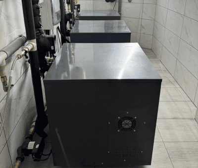 Układ kaskadowy pomp ciepła w Warszawie