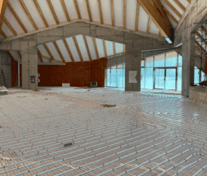 Ogrzewanie podłogowe w kościele Jabłonna