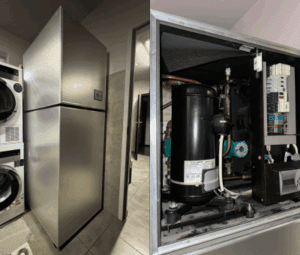 Stan 12-letniej pompy wewnątrz jednostki