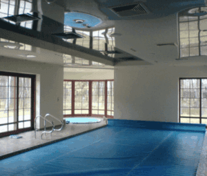 basen ogrzewany przez gruntową pompę ciepła