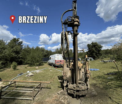 odwierty pod pompy ciepła w Brzezinach - GeoPower